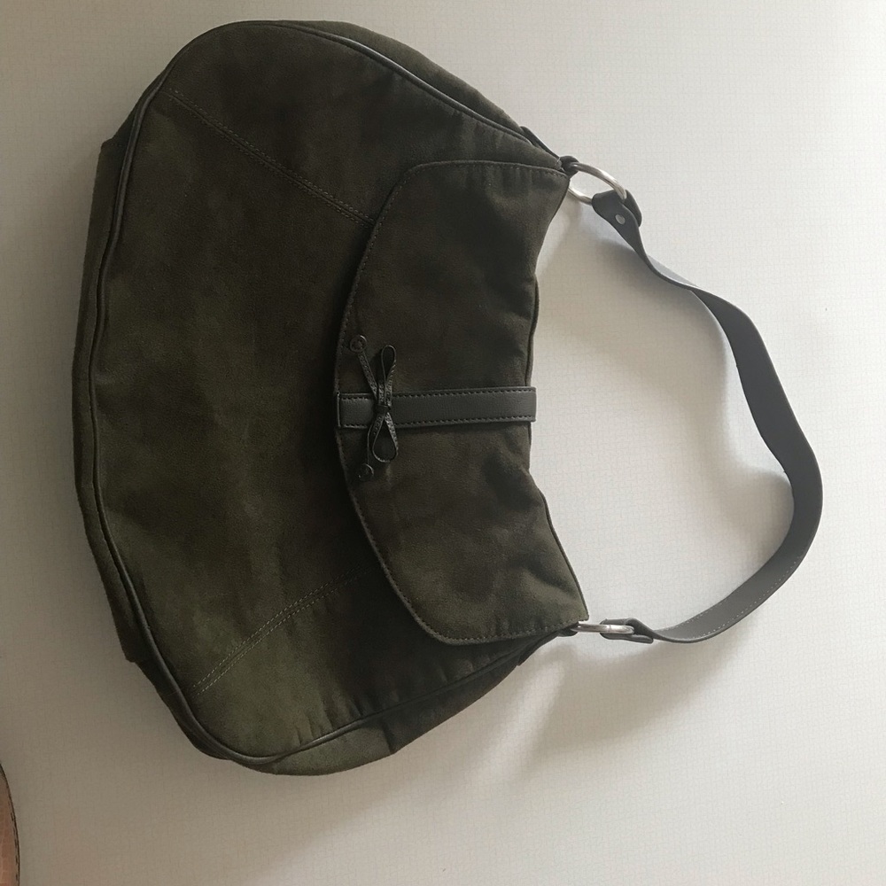 Green vintage purse